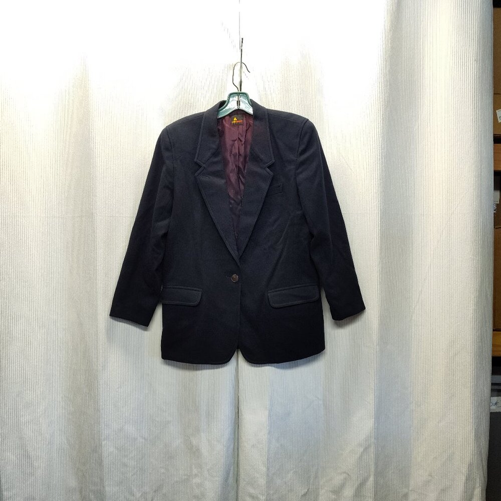 Lizsport Blazer 100% Wool Single-Button Blazer Jacket Women's Size 12 Petite